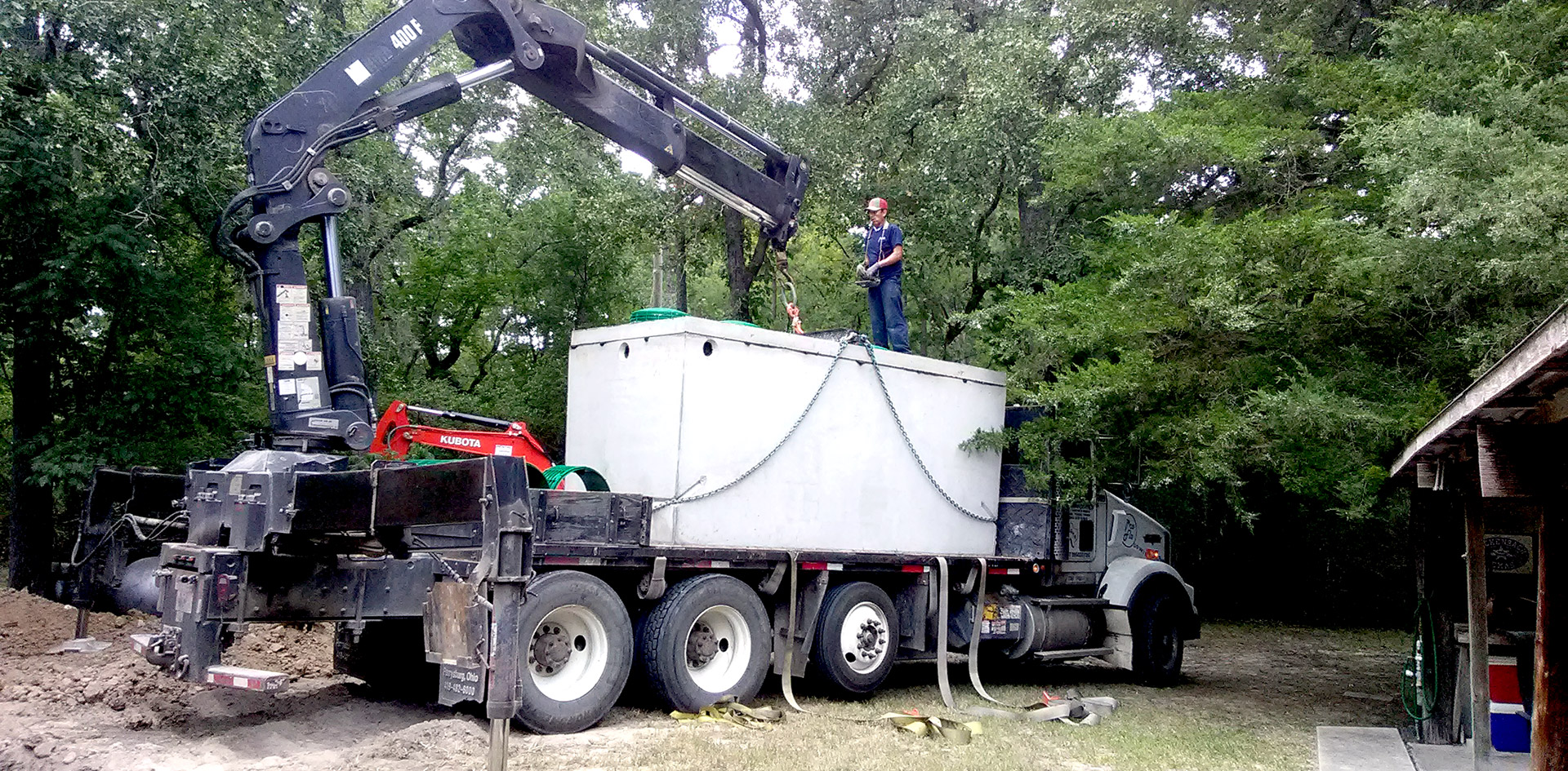 Aerobic Septic System Installation - Parker's Septic Services - Livingston Texas